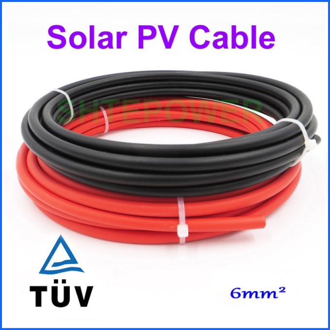 фотовольтайческий кабель TUV DC кабеля PV И кабель аттестации 6mm2 /4mm2 солнечный PV UL